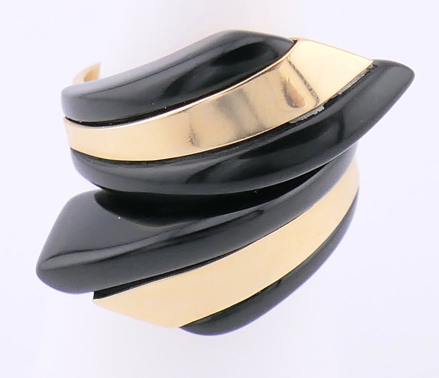 14K Gold and Onyx Ring