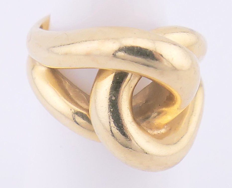 14K Gold Orlanda Olsen Knot/Twist Ring