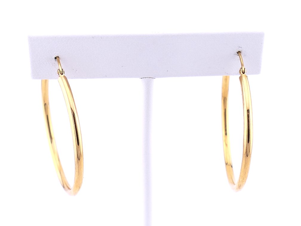 14K Gold Hoop Earrings