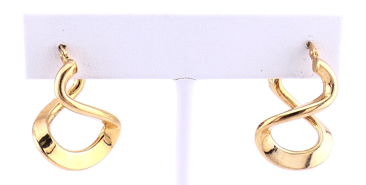 14K Gold Figure 8 Earrings