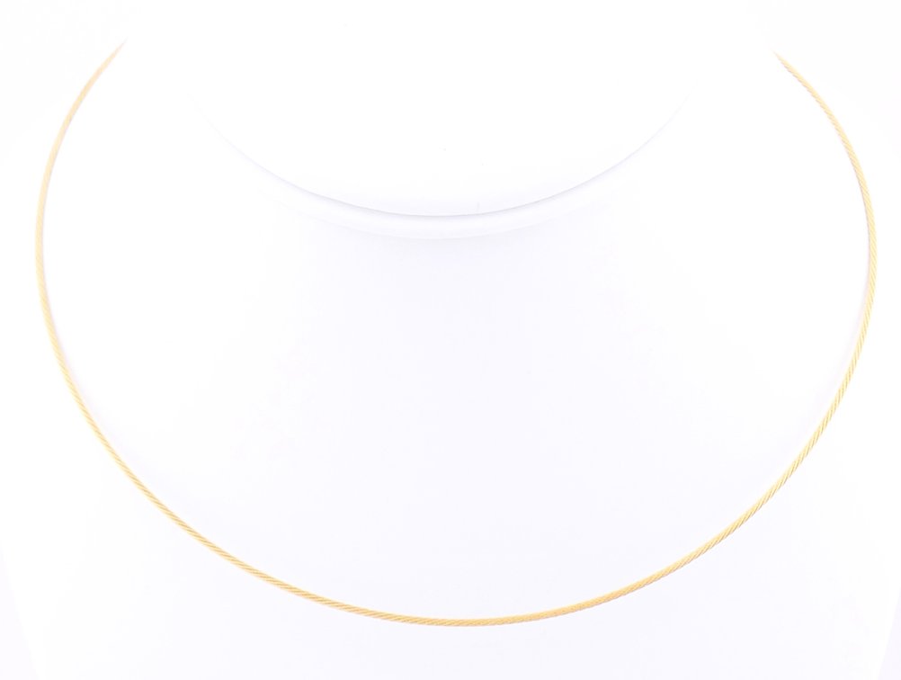 14K Gold Twist Necklace