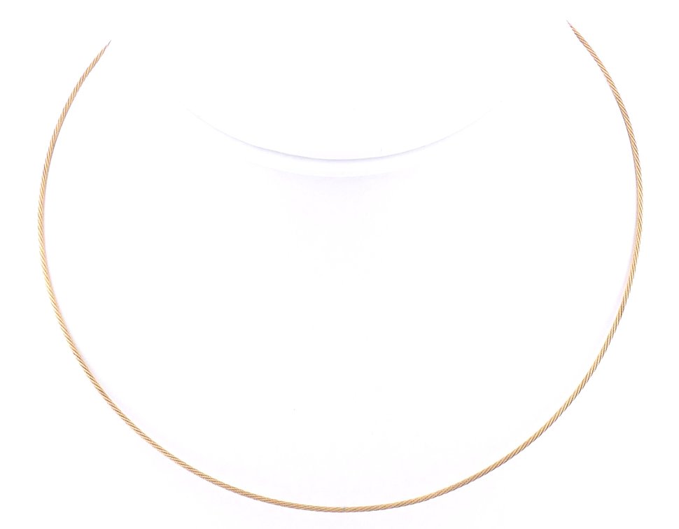 14K Gold Twist Necklace