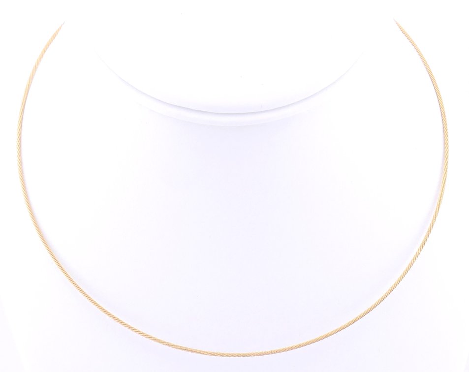 14K Gold Twist Necklace