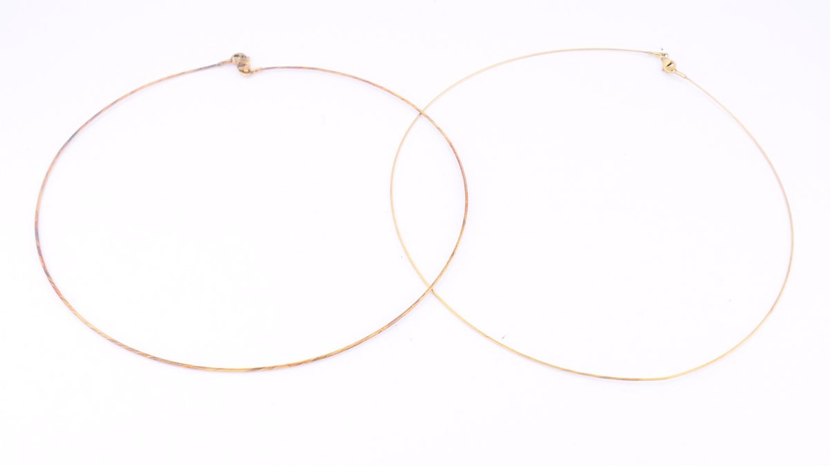 Two 14K Gold Twist Necklaces