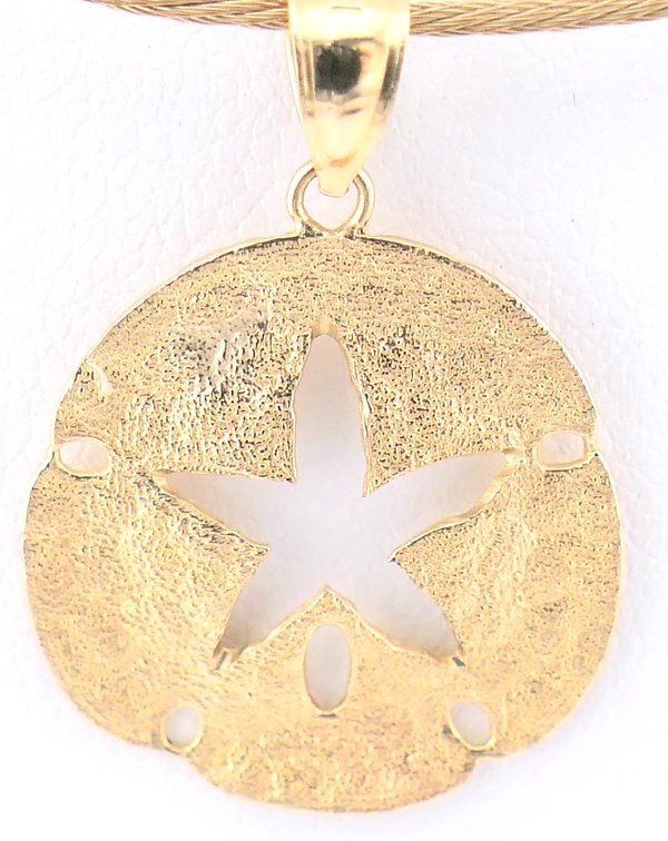 14K Gold Starfish Pendant