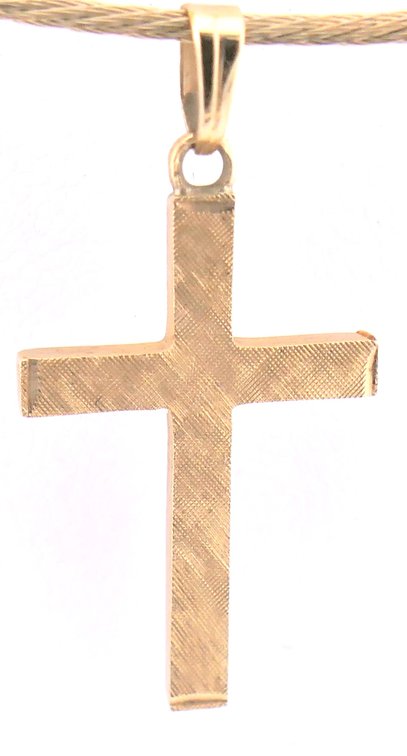 14K Gold Cross Pendant