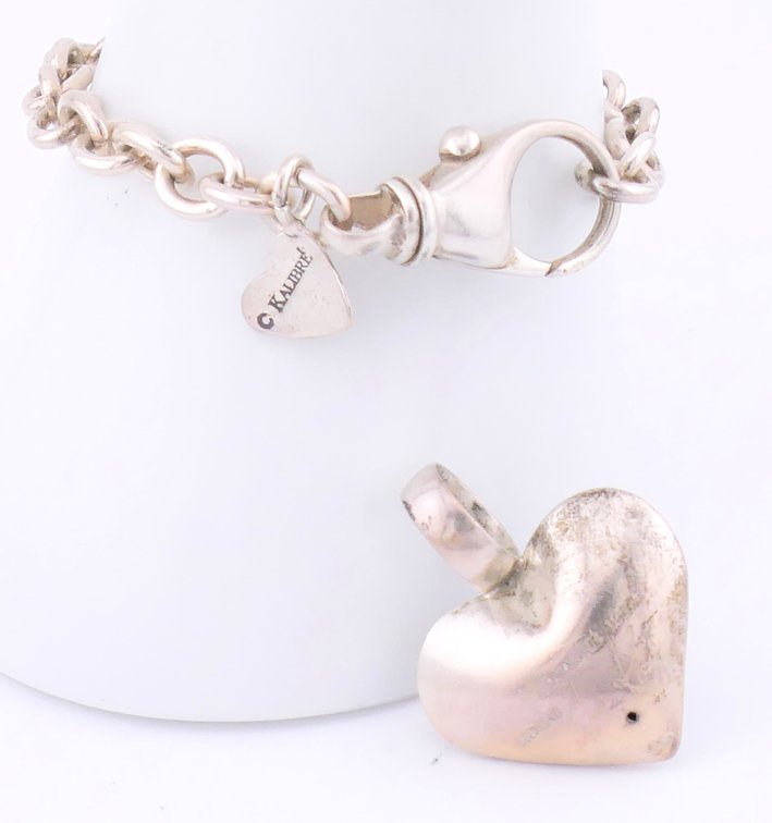 Two Sterling Kalibre Heart Accessories