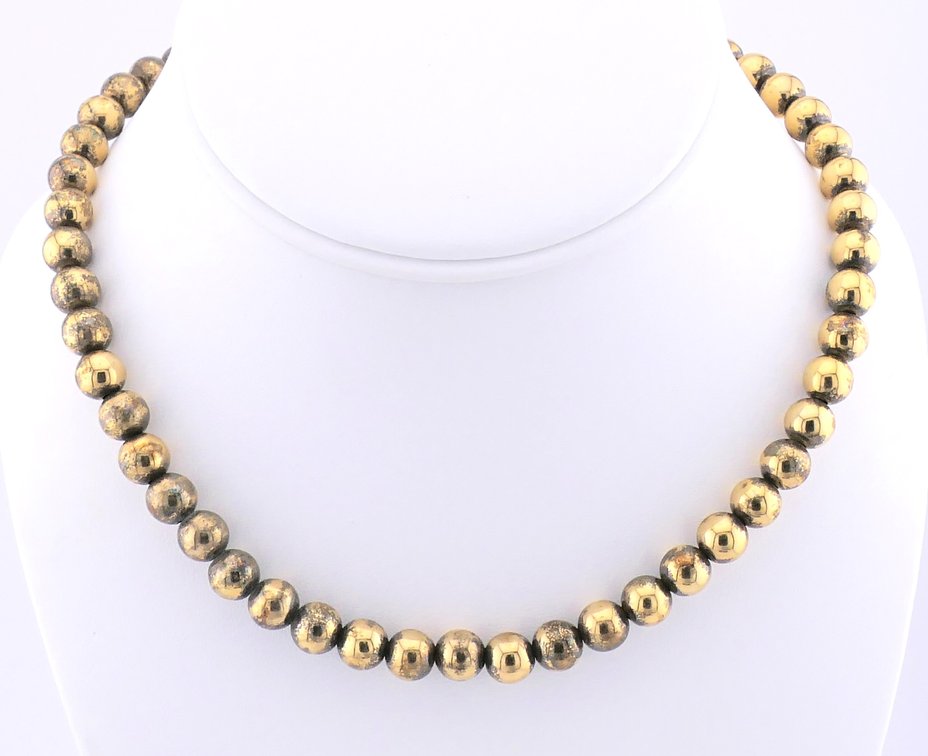 Kalibre Gold Tone Sterling Beaded Necklace
