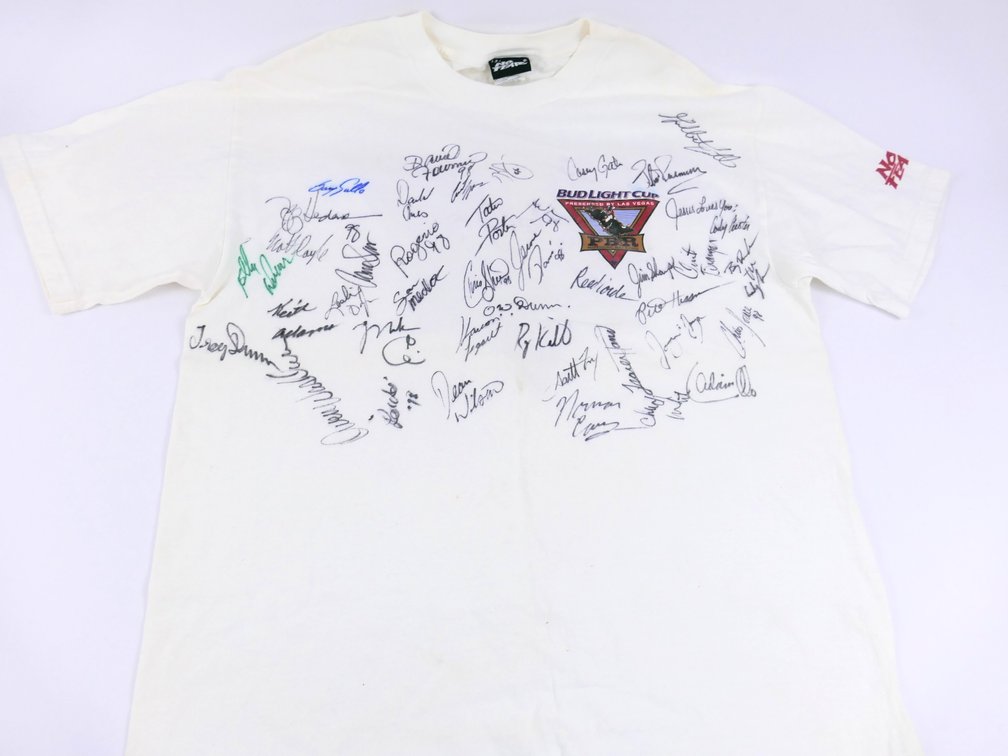 SIgned 1998 PBR Bud Light Cup Tee