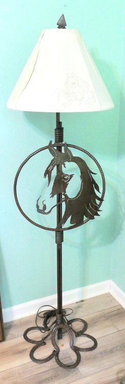 Jeff Bates Equine Floor Lamp
