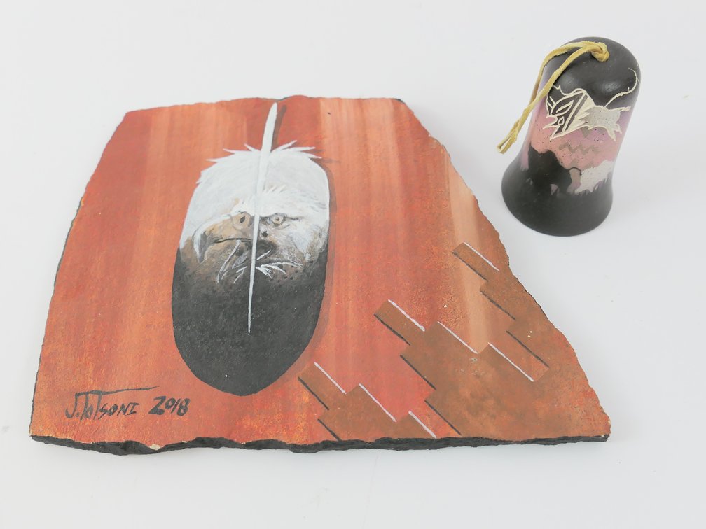 Native American Painting on Stone