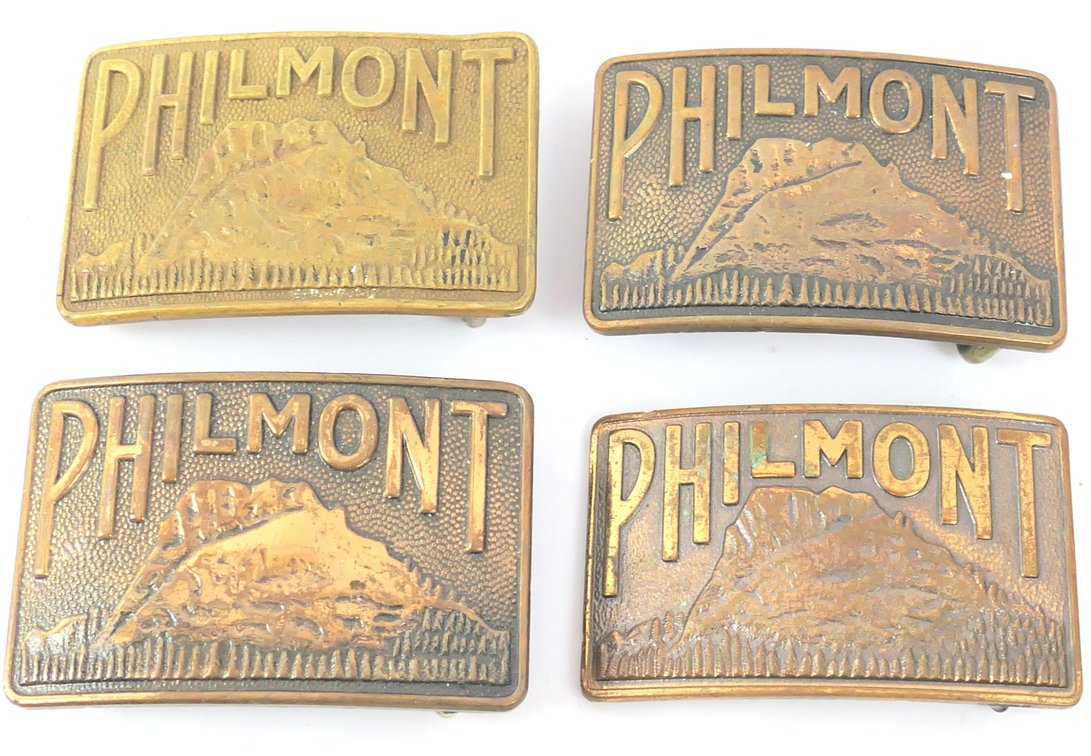 Four Brass Philmont Boy Scouts Belt Buckles