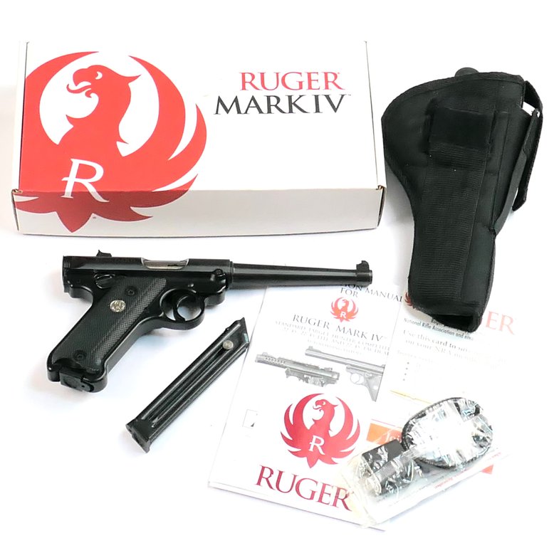 Ruger Mark IV Standard .22 LR Semi-Automatic Pistol w/ Box & Accessories