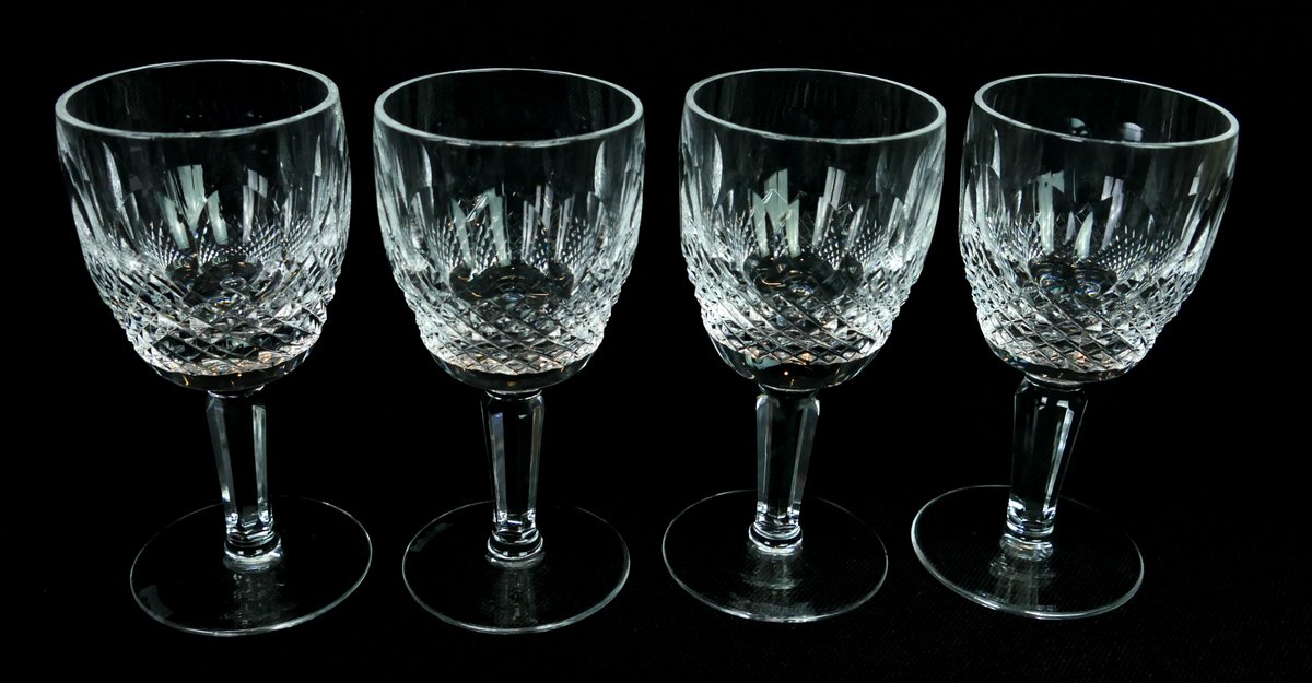 Four Waterford Crystal Colleen Cordial Glasses