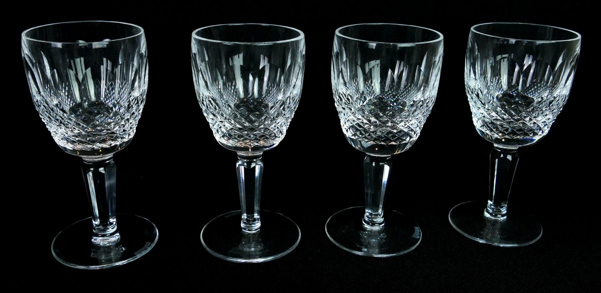 Four Waterford Crystal Colleen Cordial Glasses