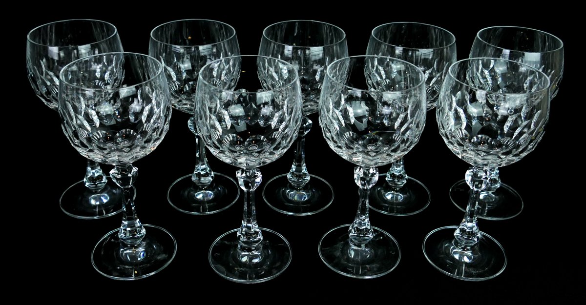 Nine Christine N. Hutte Wine Glasses