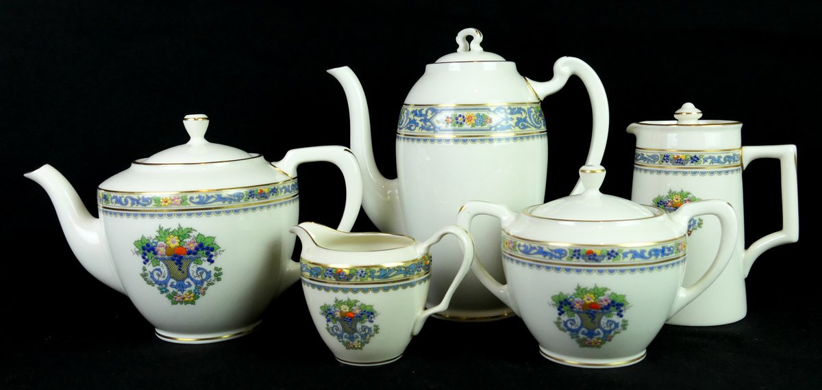 Five Pieces of Lenox Autumn China