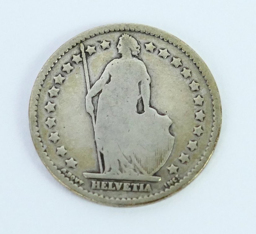 1886 Swiss I Silver Franc