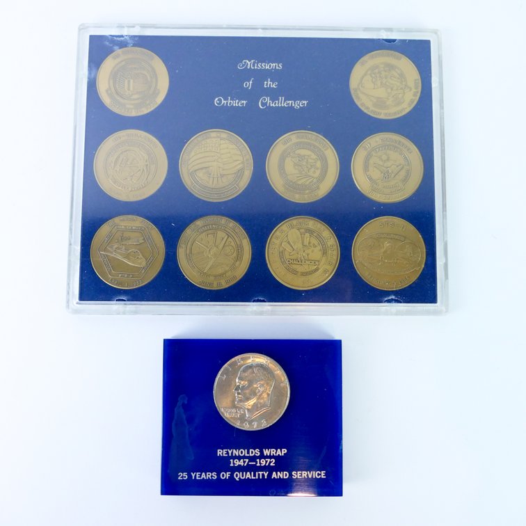 Commemorative NASA and Reynolds Medallions