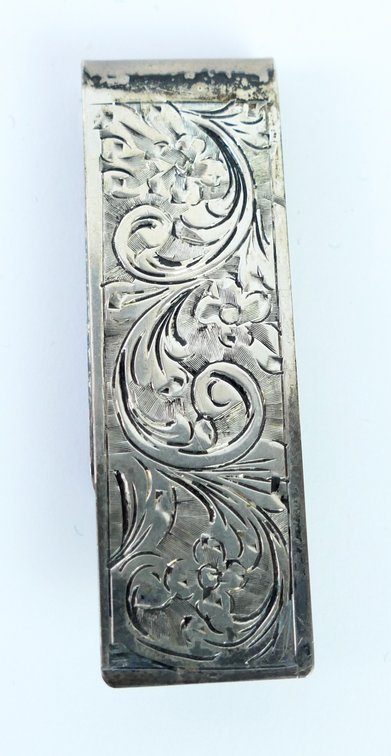 Italian 800 Sterling Silver Money Clip