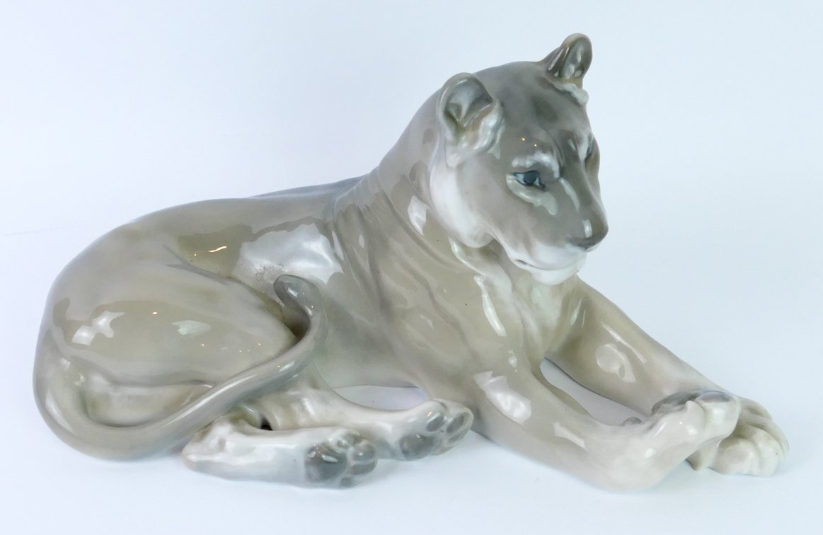 Royal Copenhagen Lioness Figurine