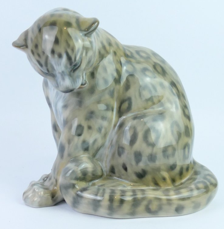 Royal Copenhagen Seated Leopard