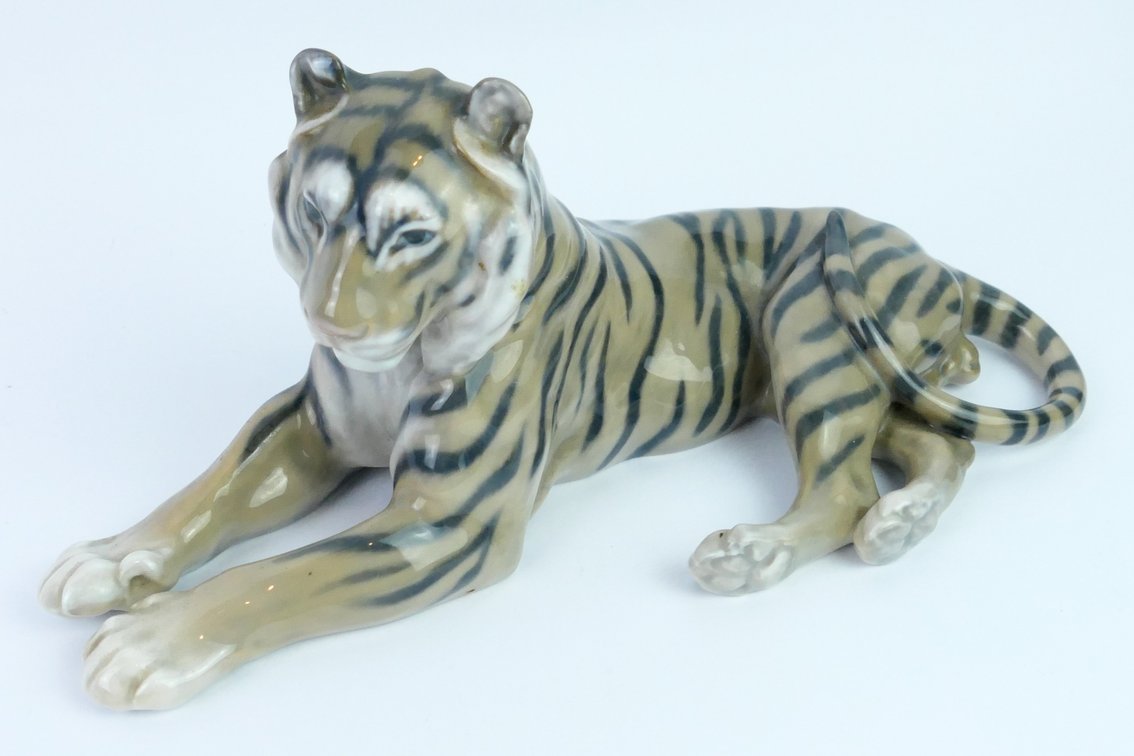 Royal Copenhagen Reclining Tiger
