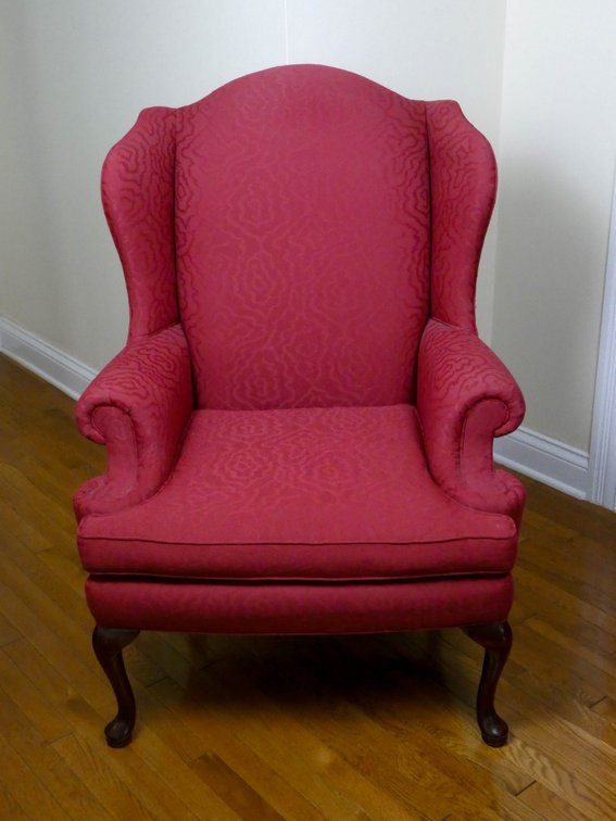 Sherrill Queen Anne Style Wingback Chair