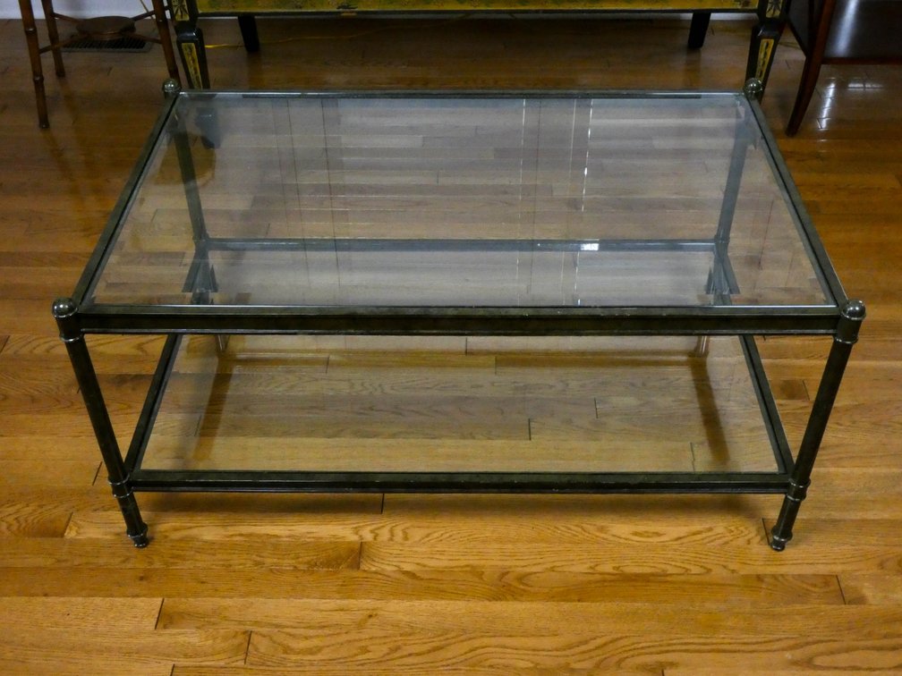 Two-Tier Glass Top Coffee Table