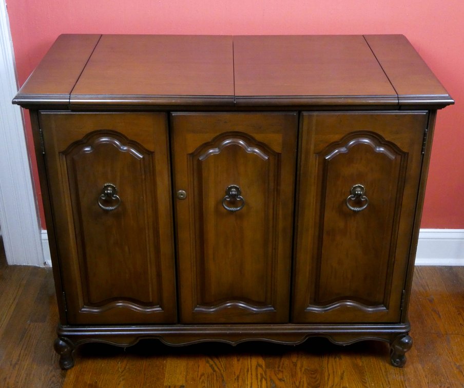 Walnut Finish Bar Server