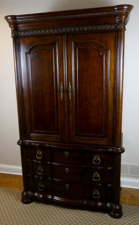 Mahogany Finish Armoire by Bernhardt