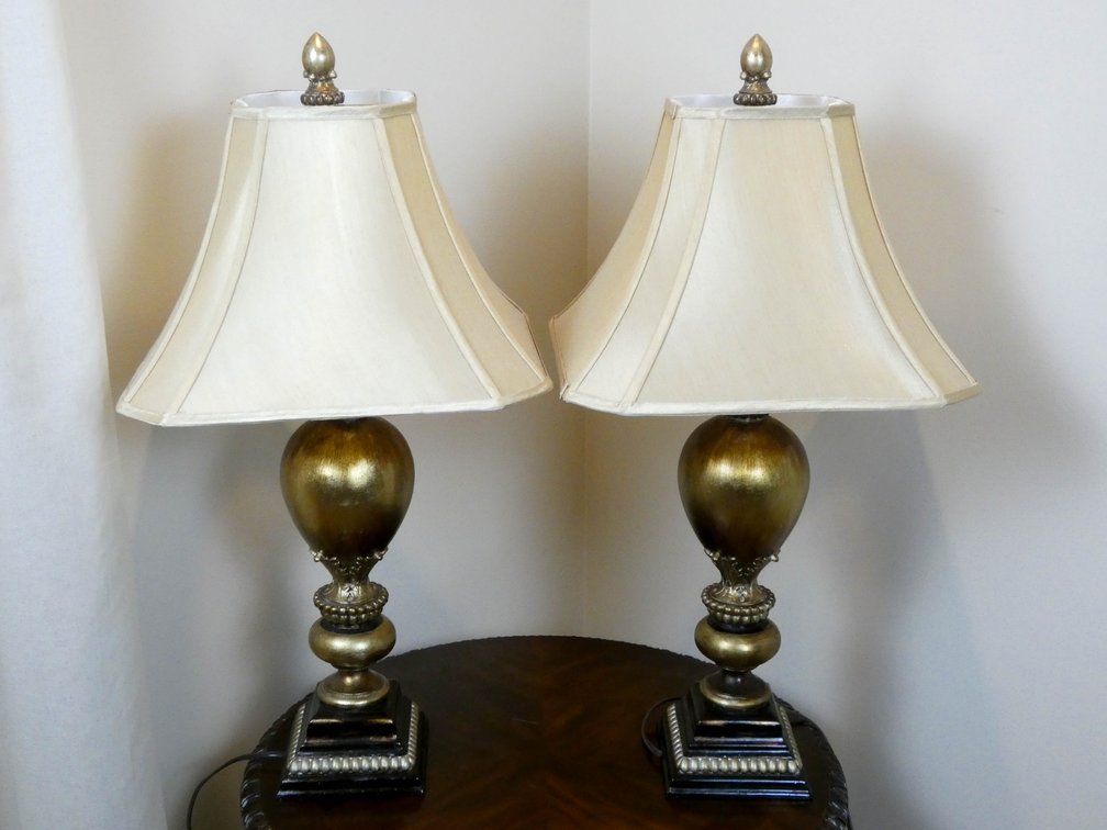 Neoclassical Style Table Lamp Pair