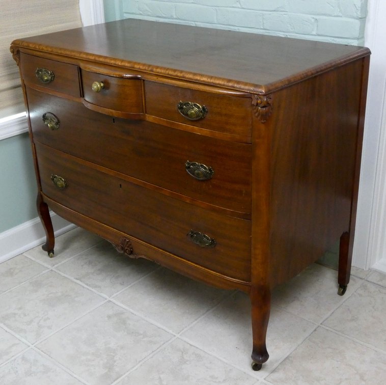 Antique Mahogany Finish Dresser Base