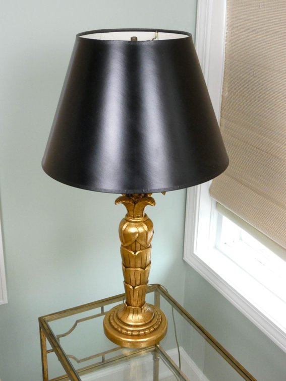 Gold Tone Accent Lamp
