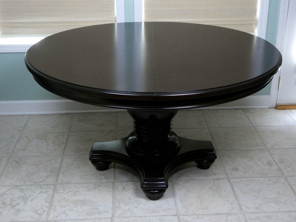 Dark Wood Finish Dining Table