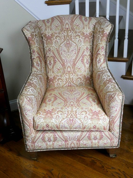 Henredon Upholstered Wingback Chair