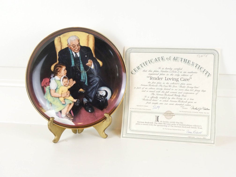 Tender Loving Care Rockwell Plate
