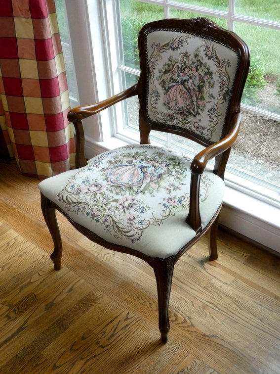 Louis XV Bergere Side Chair
