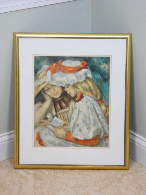 Two Girls Reading Print after Renoir