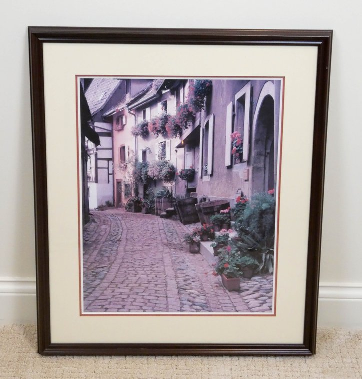 La Rue Fleurie Framed Photo Print