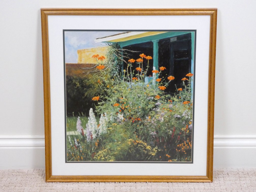 Framed Kitchen Garden Poppies Print