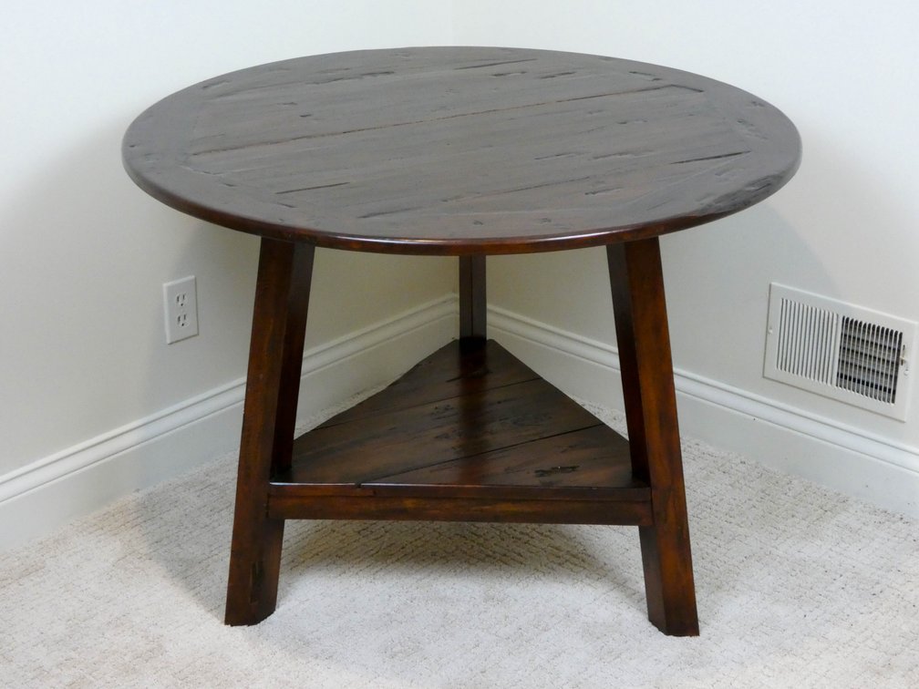 Solid Oak Circular Table