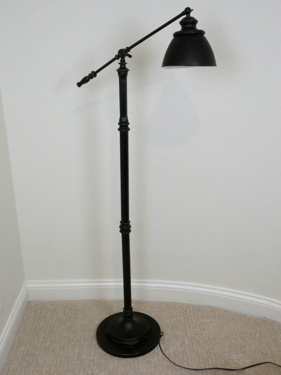 Ebony Pole Reading Lamp