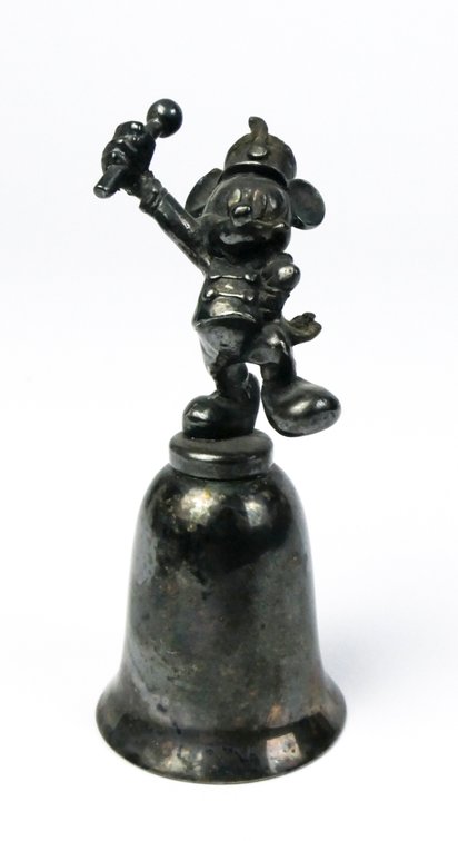 Mickey Mouse Bandleader Silverplate Bell