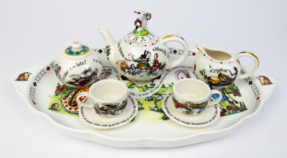 Cardew Design Alice in Wonderland "Mad Hatter's Tea Party" Child's Tea Set