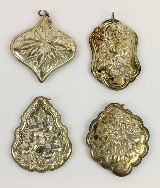 Towle Sterling Silver Medallion Ornaments 1983-1986