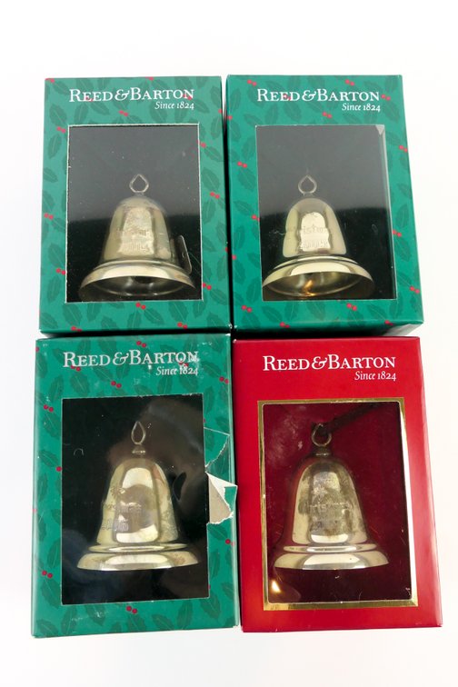 Four Reed and Barton Christmas Bells 2004-2007