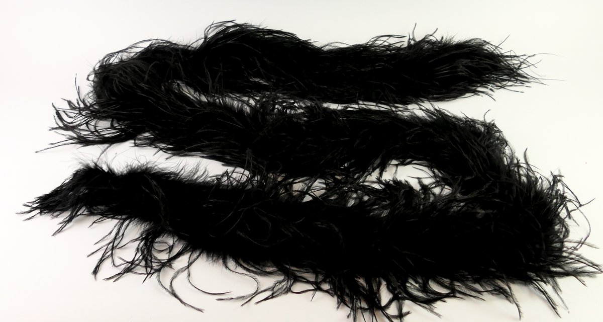 Black Ostrich Feather Boa