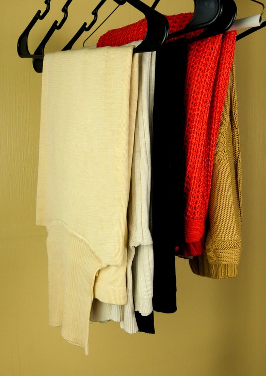 Five Extra Large Silk Women's Sweaters