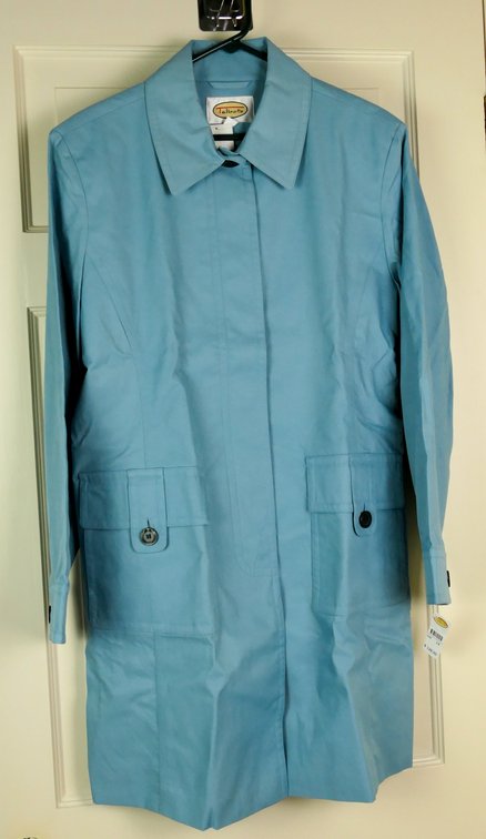 Talbots Size 14 Women's Cotton Raincoat